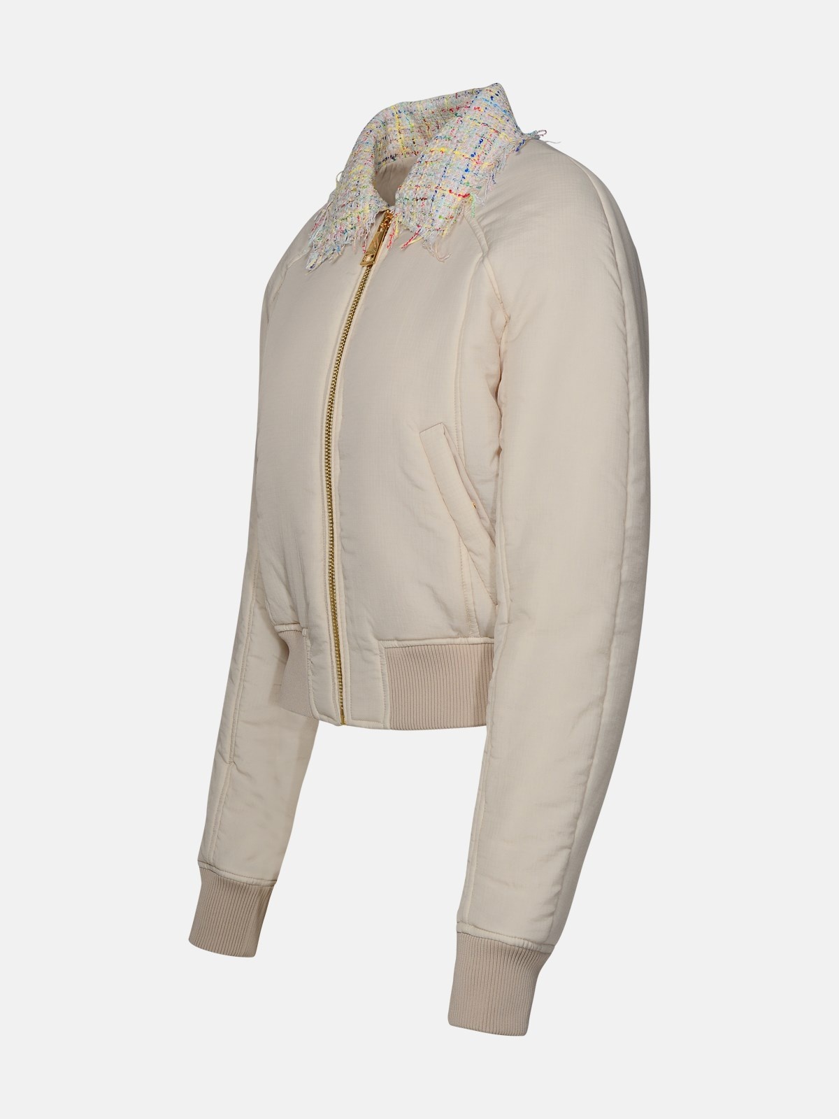 BEIGE POLYAMIDE JACKET - 2