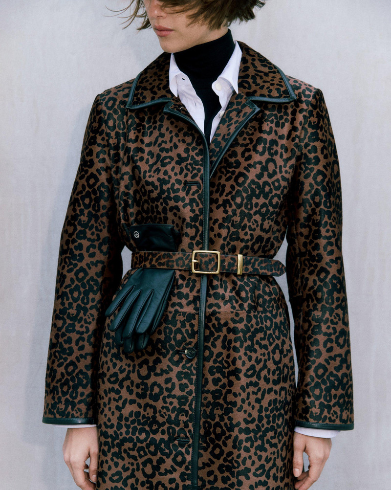 Isa Leopard-Print Calf Hair Coat 2