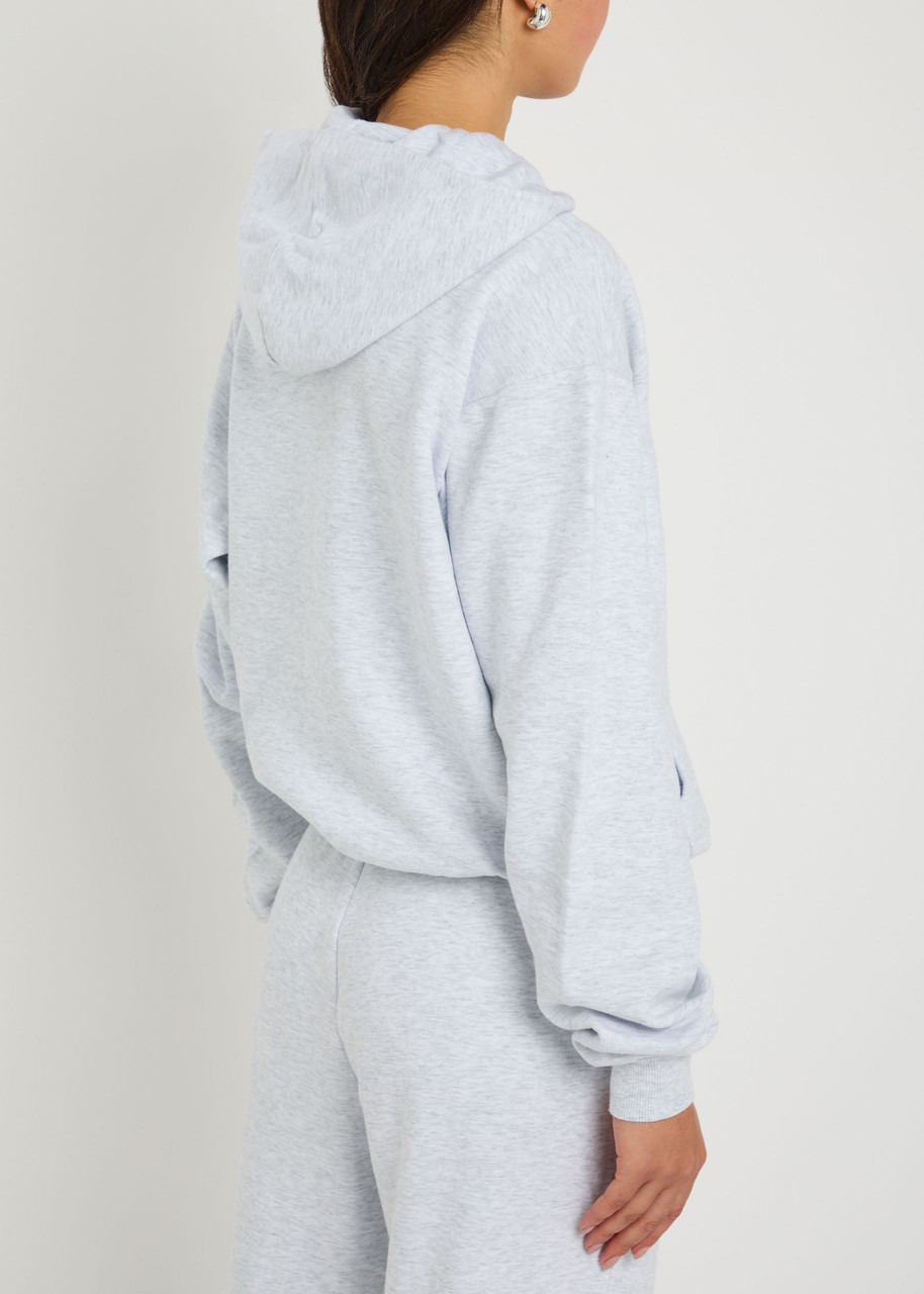 Skims Zip-up Cotton-blend Hooded Sweatshirt - 2
