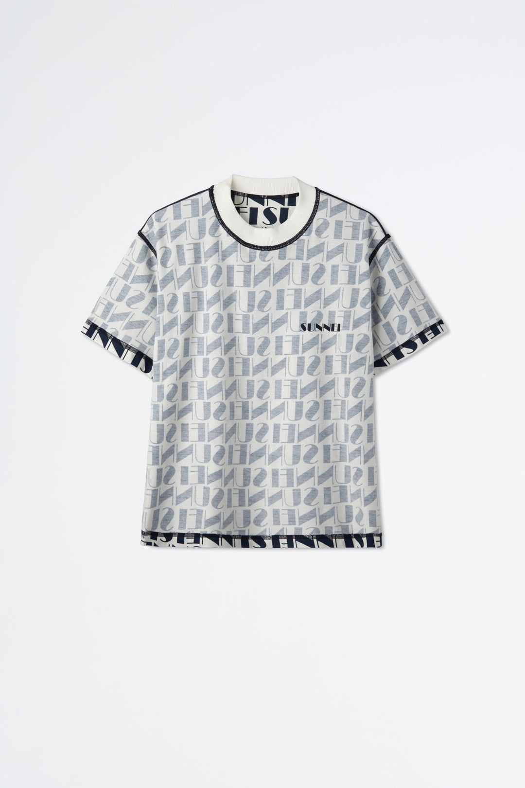 REVERSIBLE NAVY & WHITE LOGO T-SHIRT - 1