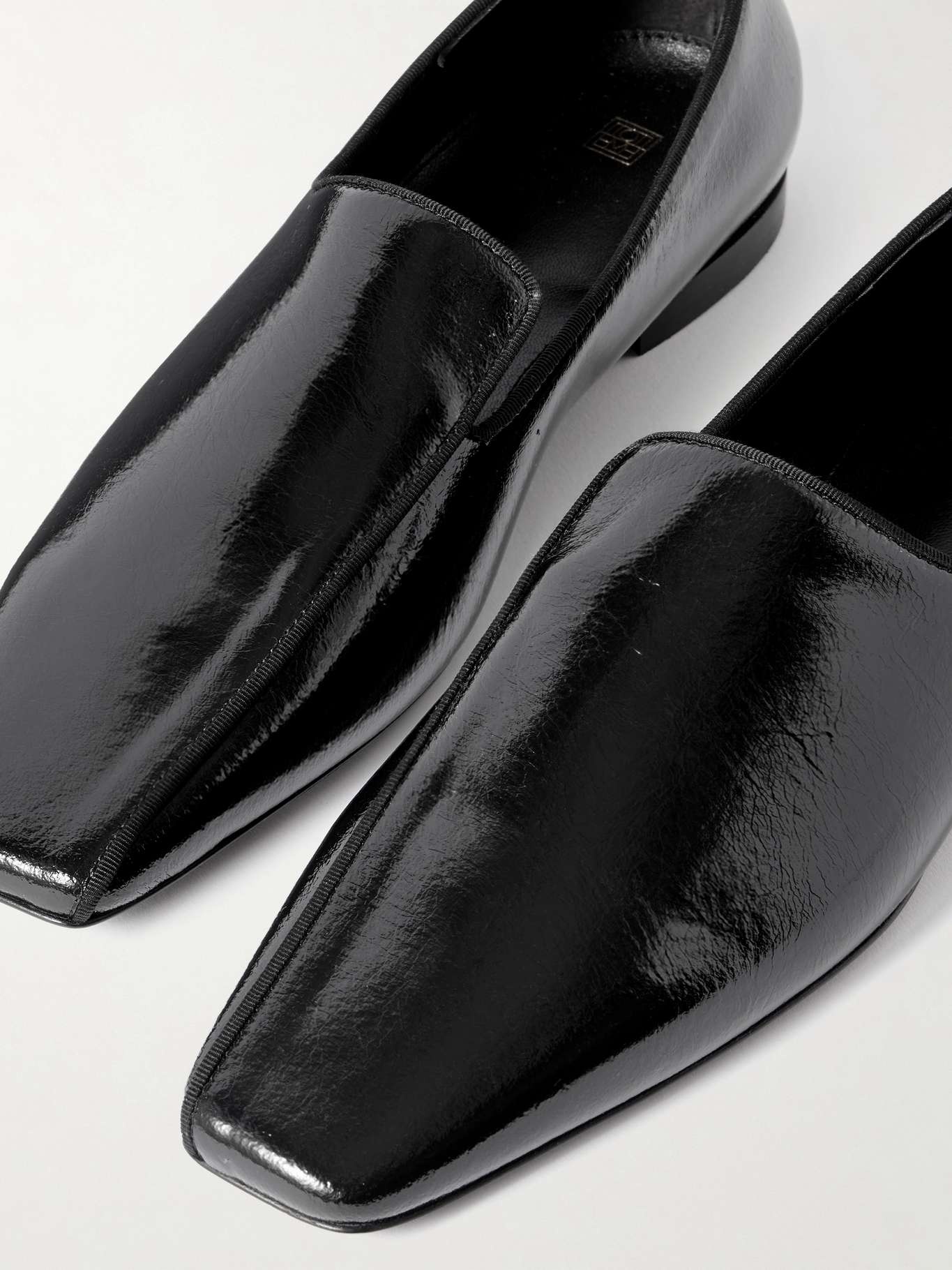 The Piped patent-leather loafers - 4