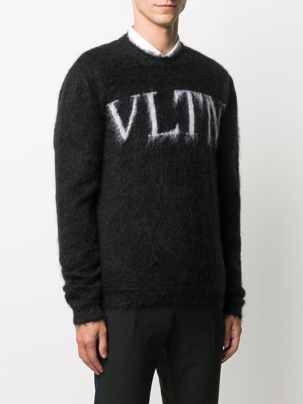 VLTN intarsia-knit logo jumper - 3