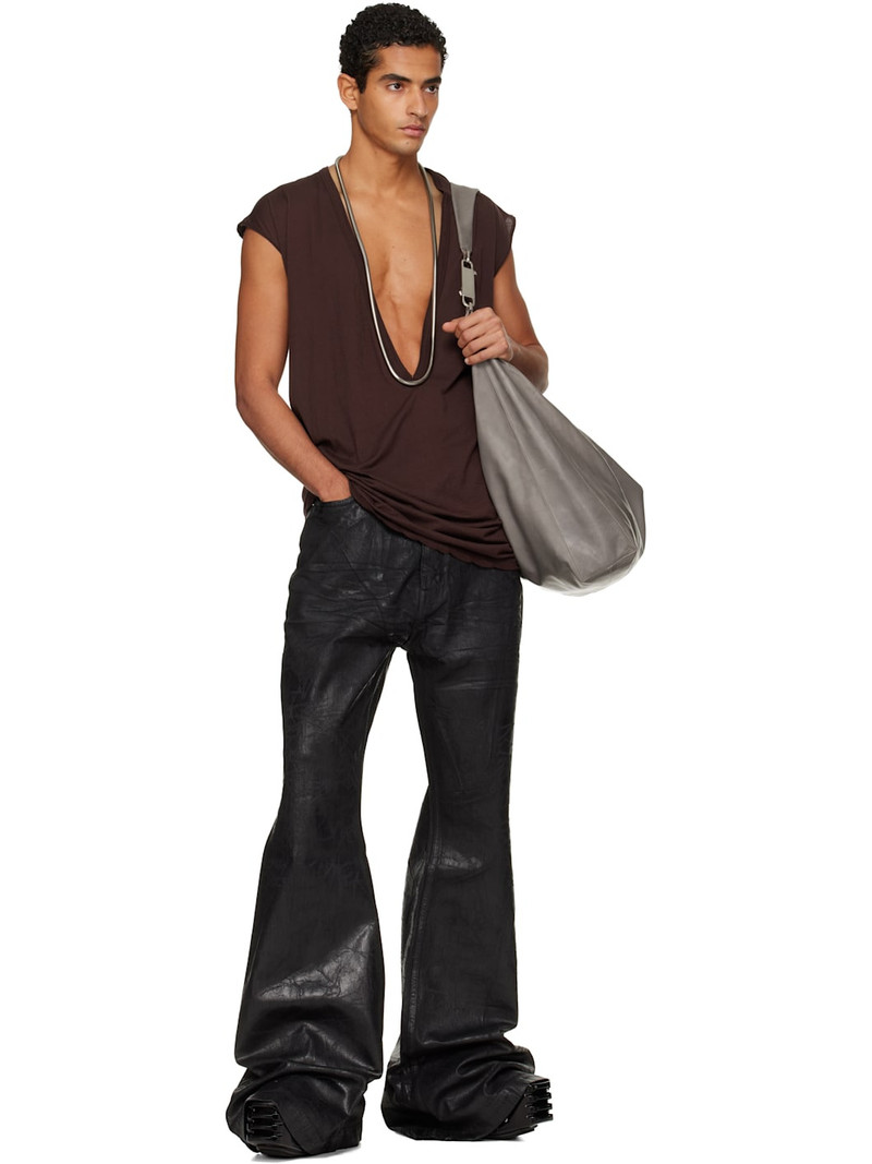 Rick Owens DRKSHDW Burgundy Concordians Dylan T-shirt outlook