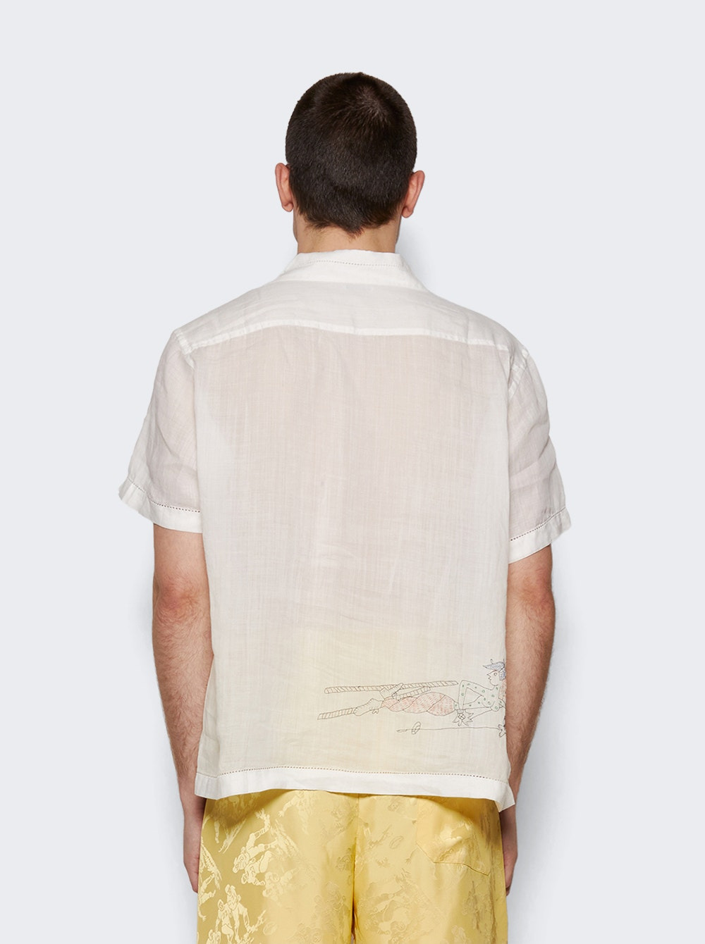 Skiers Linen Shirt White - 5