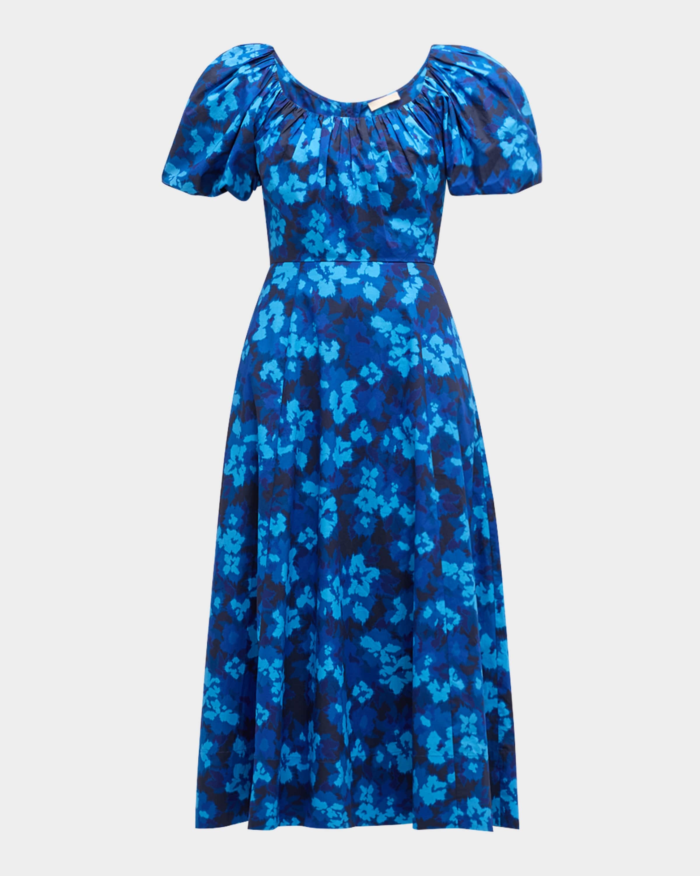 Imara Floral Short-Sleeve Midi Dress - 2