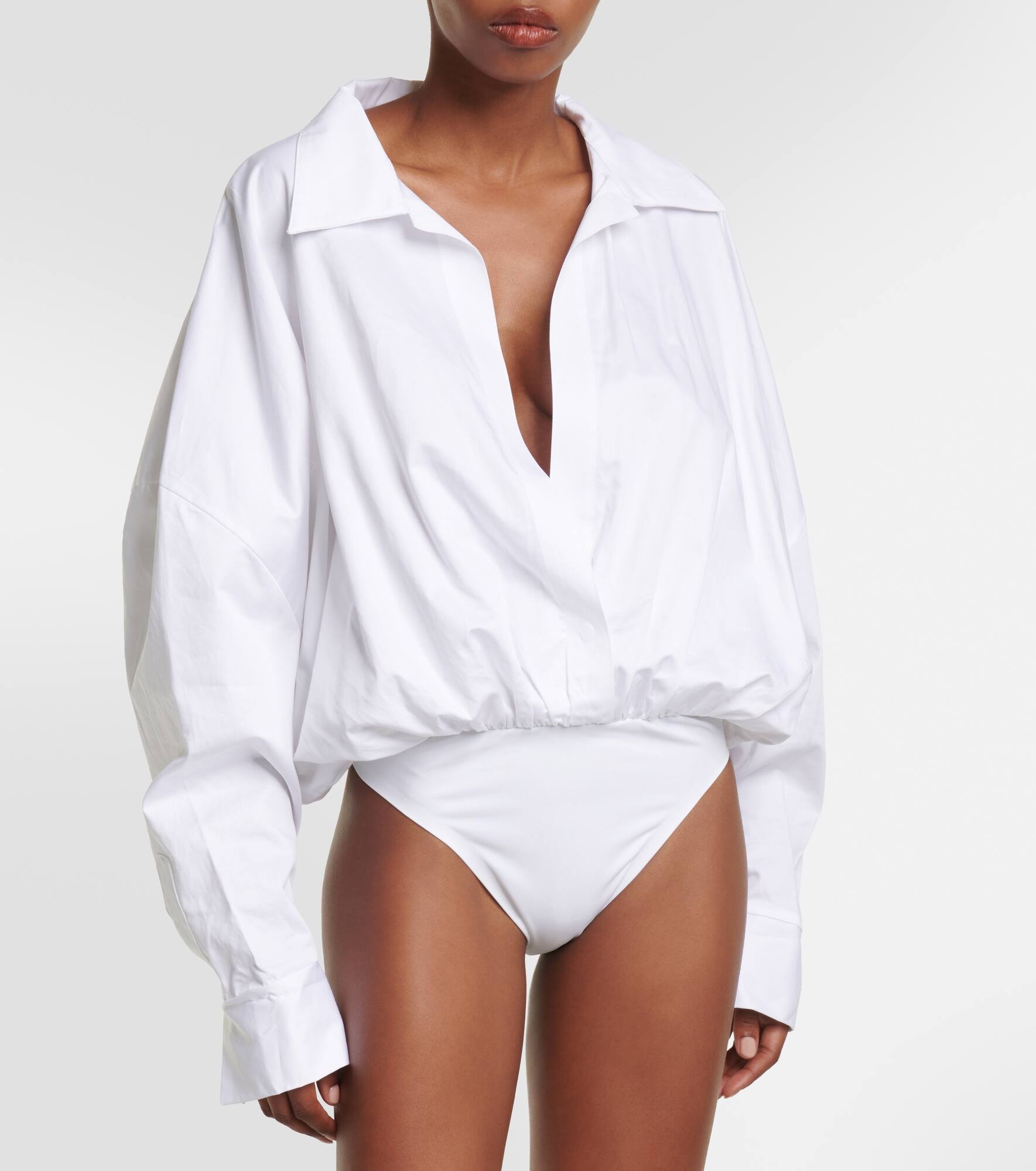 Oversized cotton bodysuit - 3