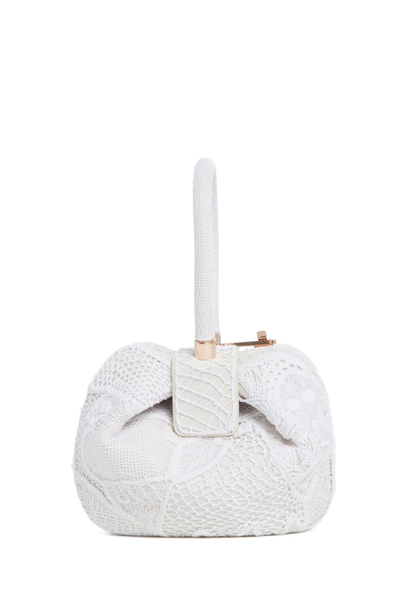 GABRIELA HEARST Nina Bag in Ivory Nappa Leather with Cotton Macrame outlook