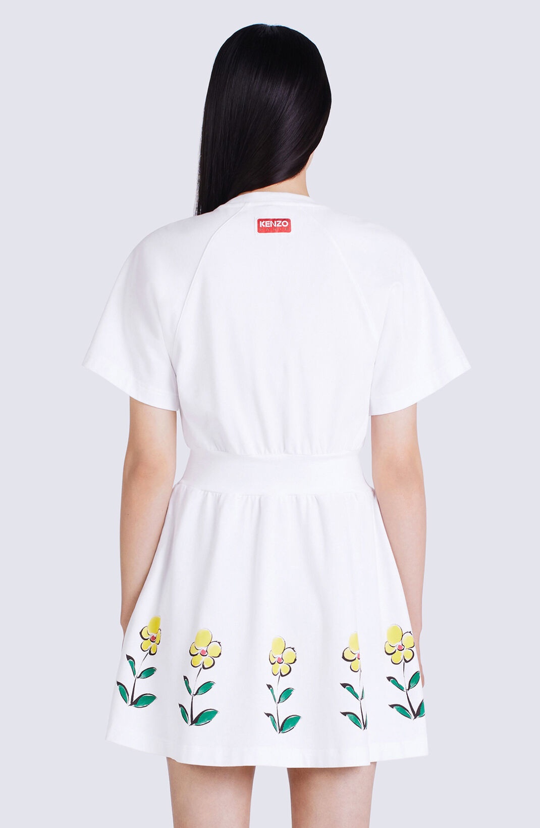 'Akae Flower Field' fitted T-shirt dress - 5