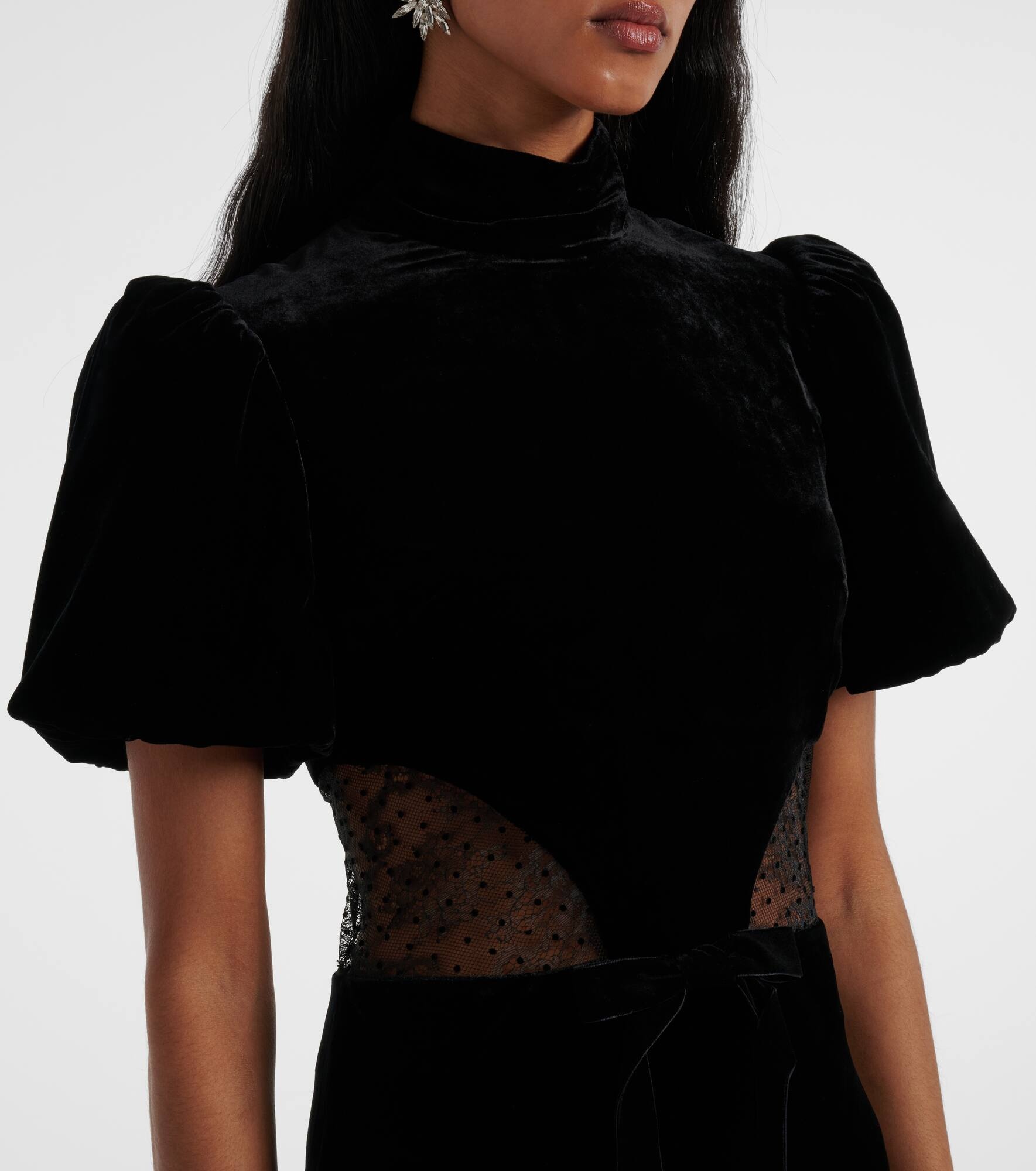 Ethel puff-sleeve maxi dress - 4