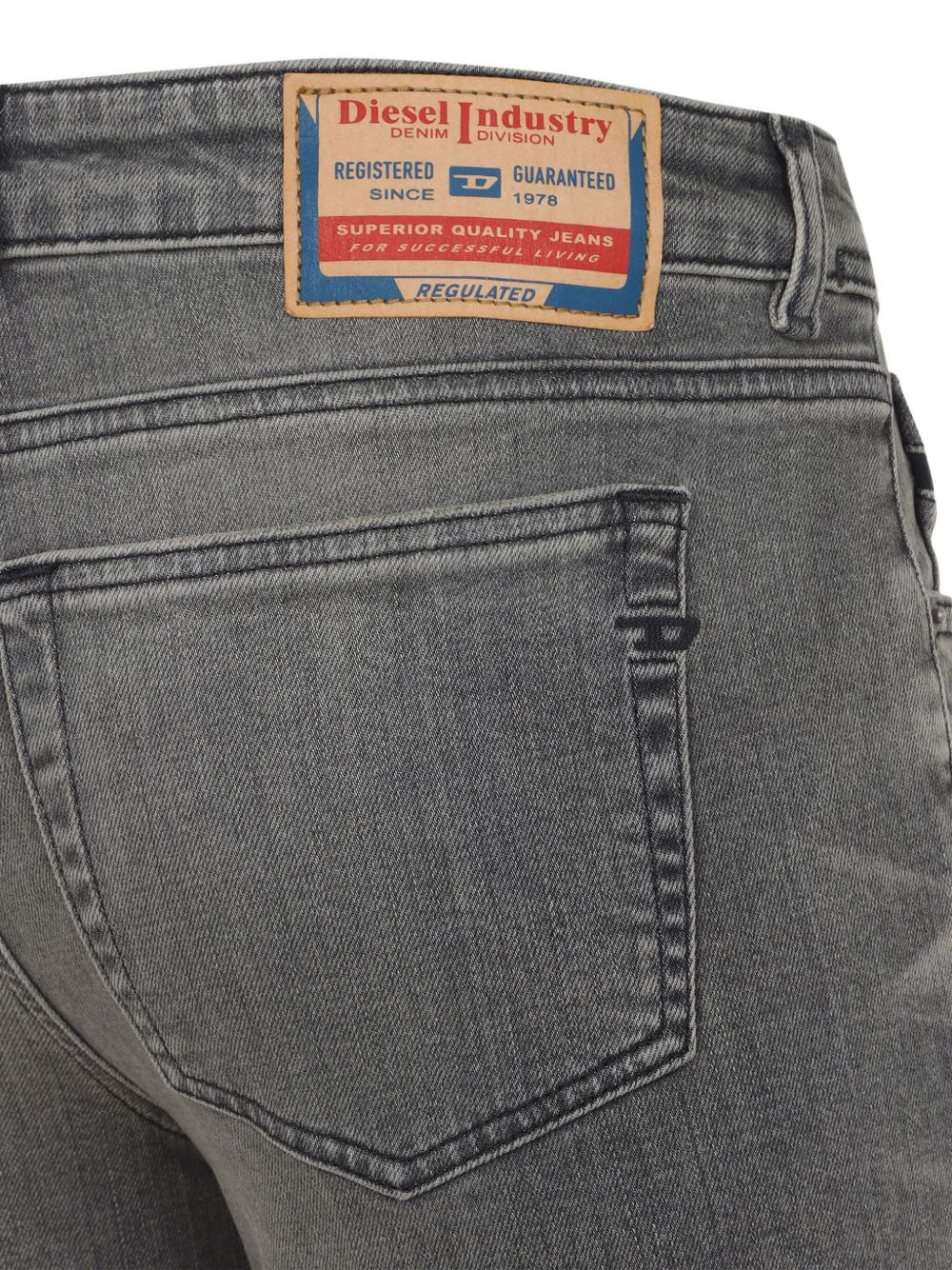five-pocket design flared jeans - 3