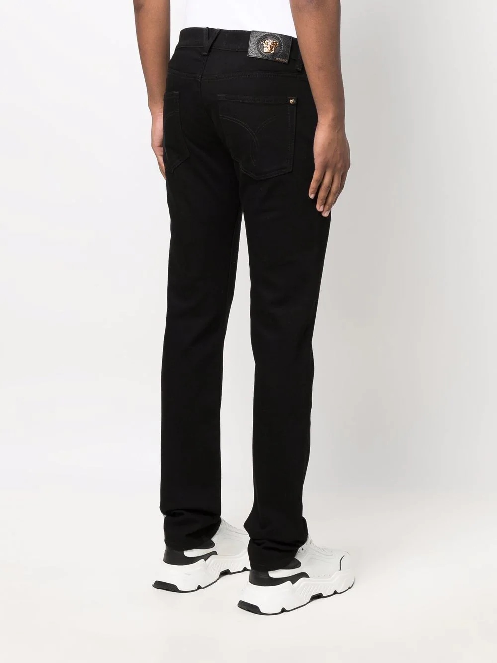 Medusa-plaque bootcut jeans - 4