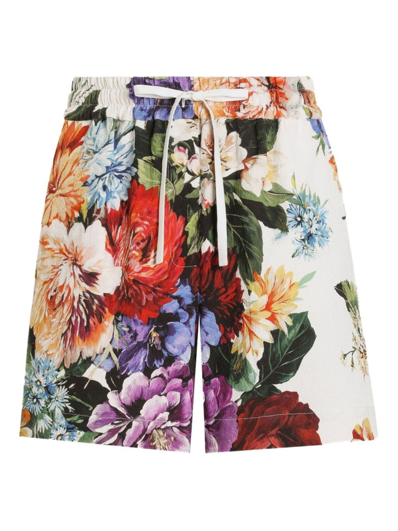 floral-print shorts 1