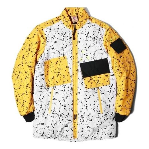 Nike NikeLab ACG NRG Insulated Men's Jacket Yellow/White AQ3531-100 |  REVERSIBLE