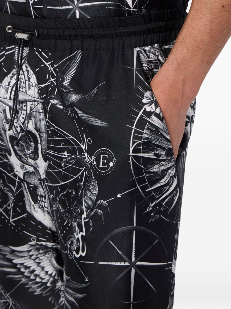printed silk shorts 5