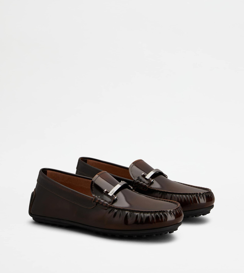 CITY GOMMINO DRIVING SHOES IN LEATHER - BROWN 2