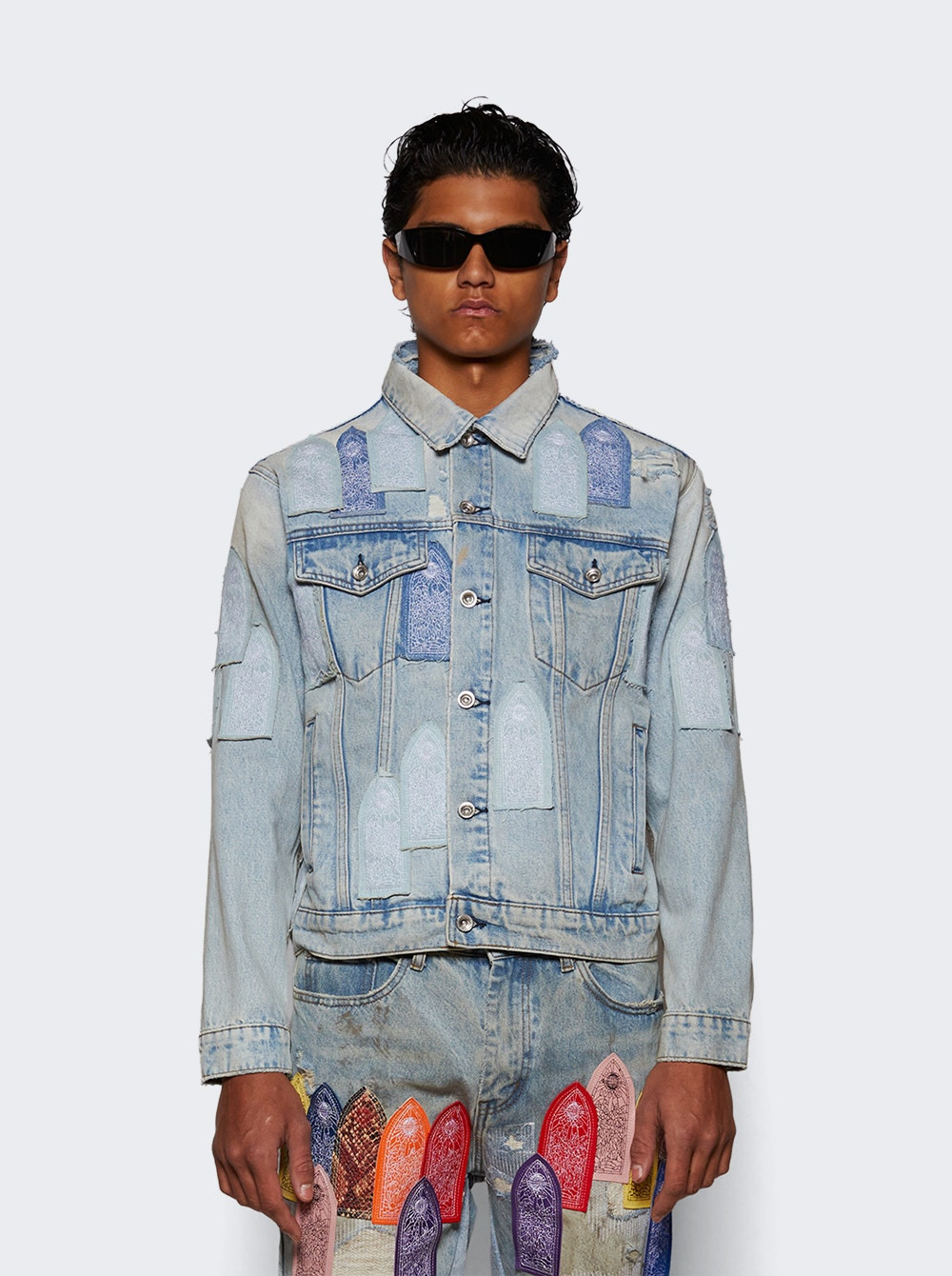Patched Arch Jacket Sky - 2
