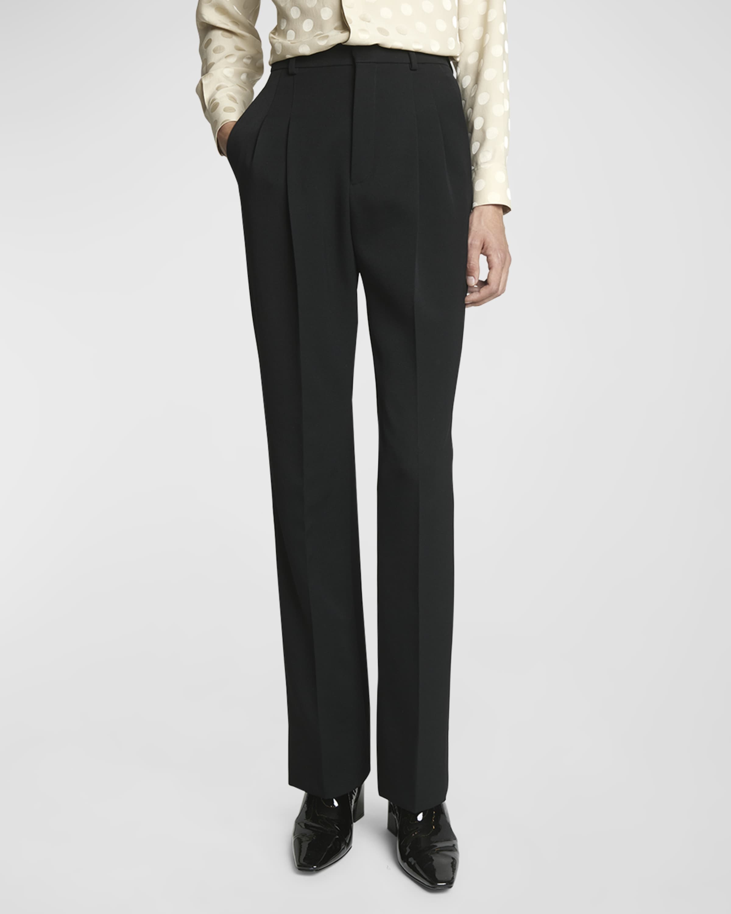 Men's Grain de Poudre Pleated Trousers - 2