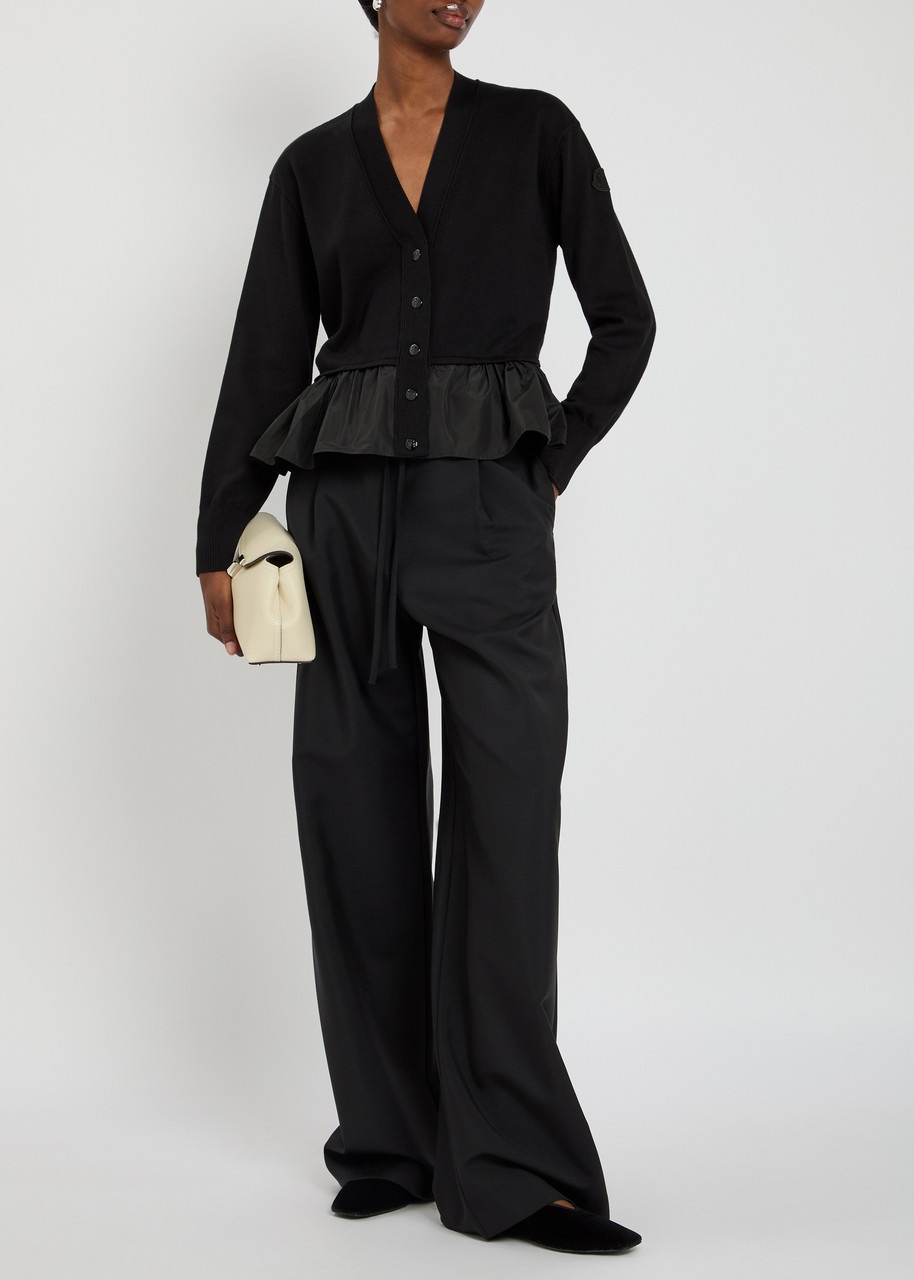 Moncler Puff-hem Cotton-blend Cardigan - 4