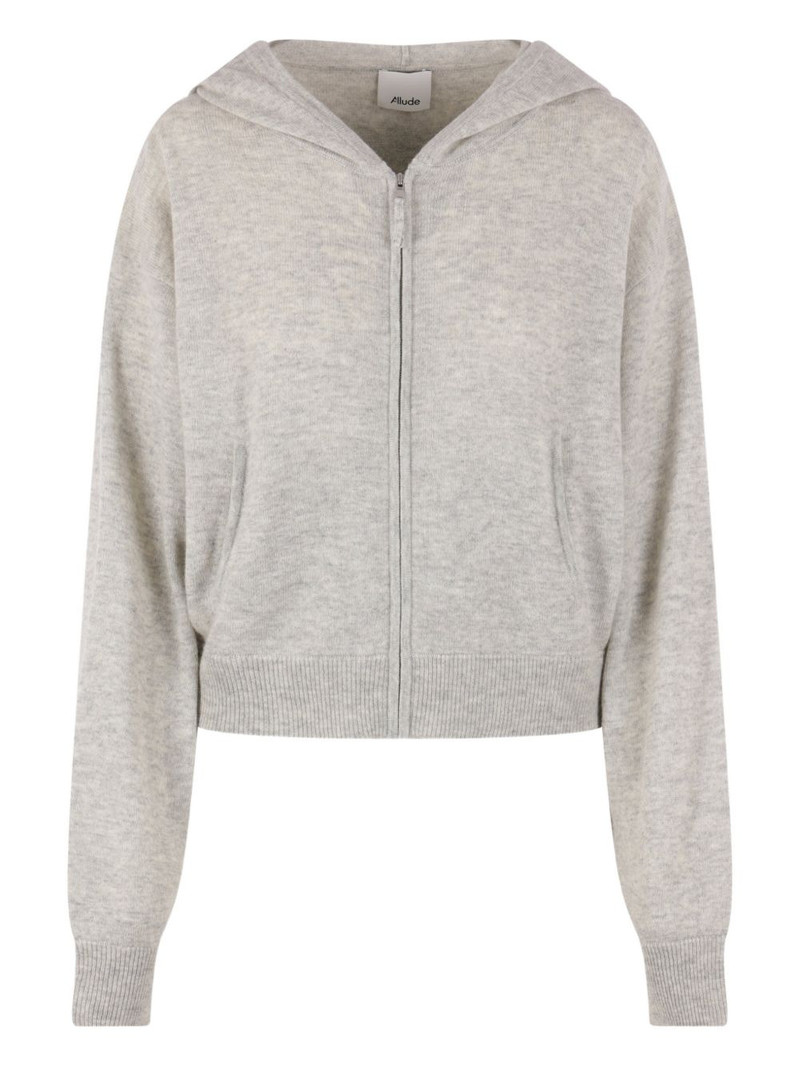zip-fastening hoodie 1