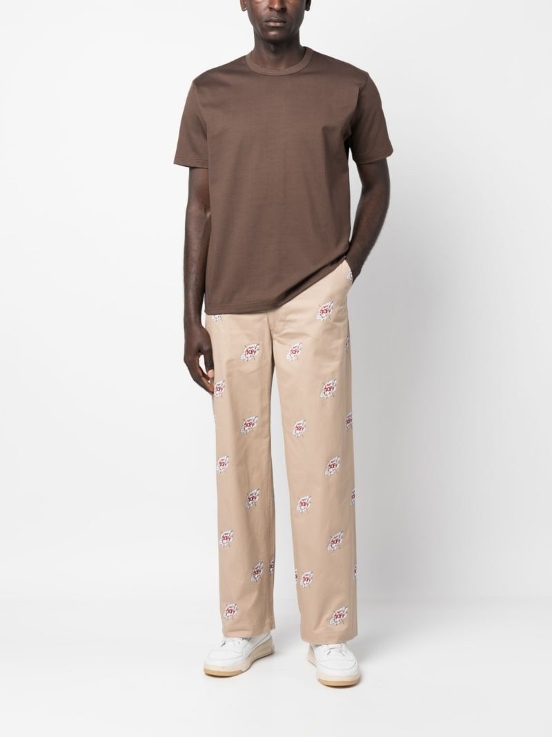 Junya Watanabe MAN X Roy Lichtenstein cotton chino trousers outlook