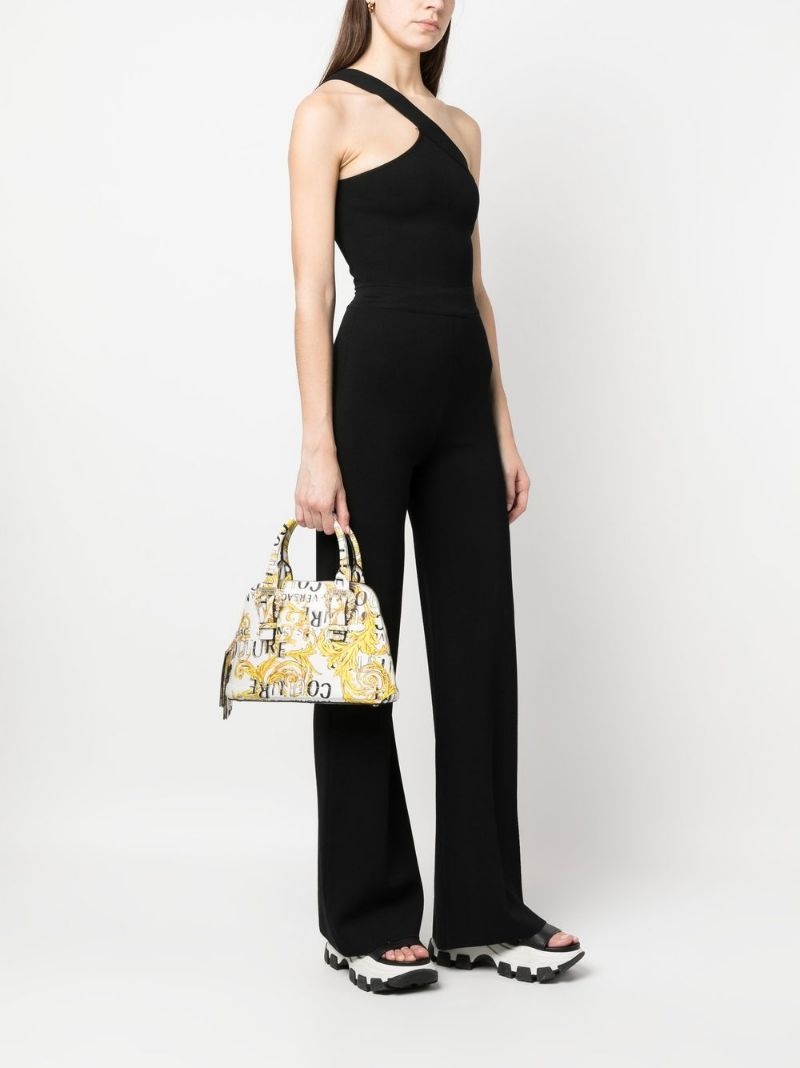 Barocco-print logo-buckle tote bag - 4