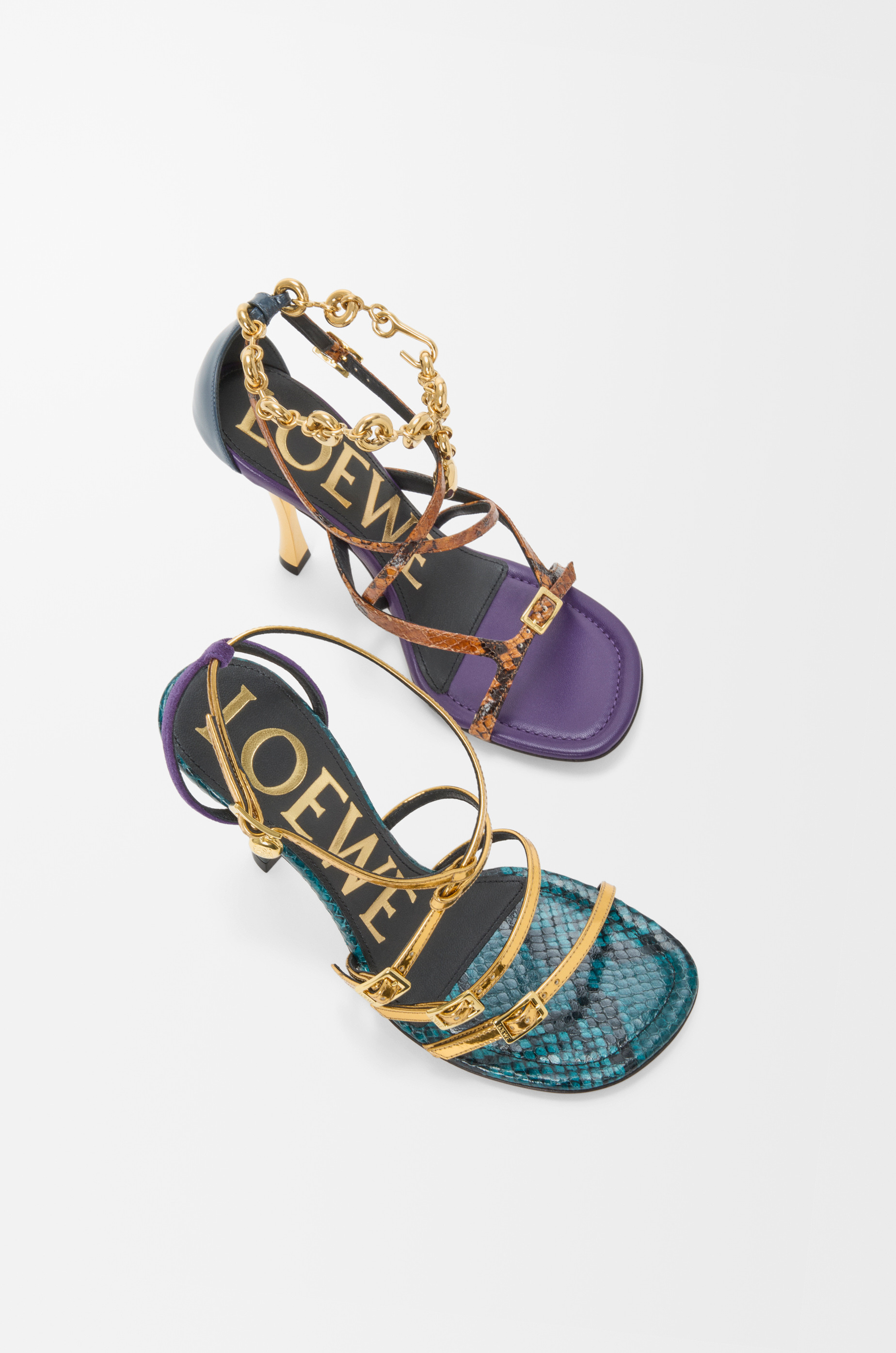 New Comic sandal in mixed leather - 4