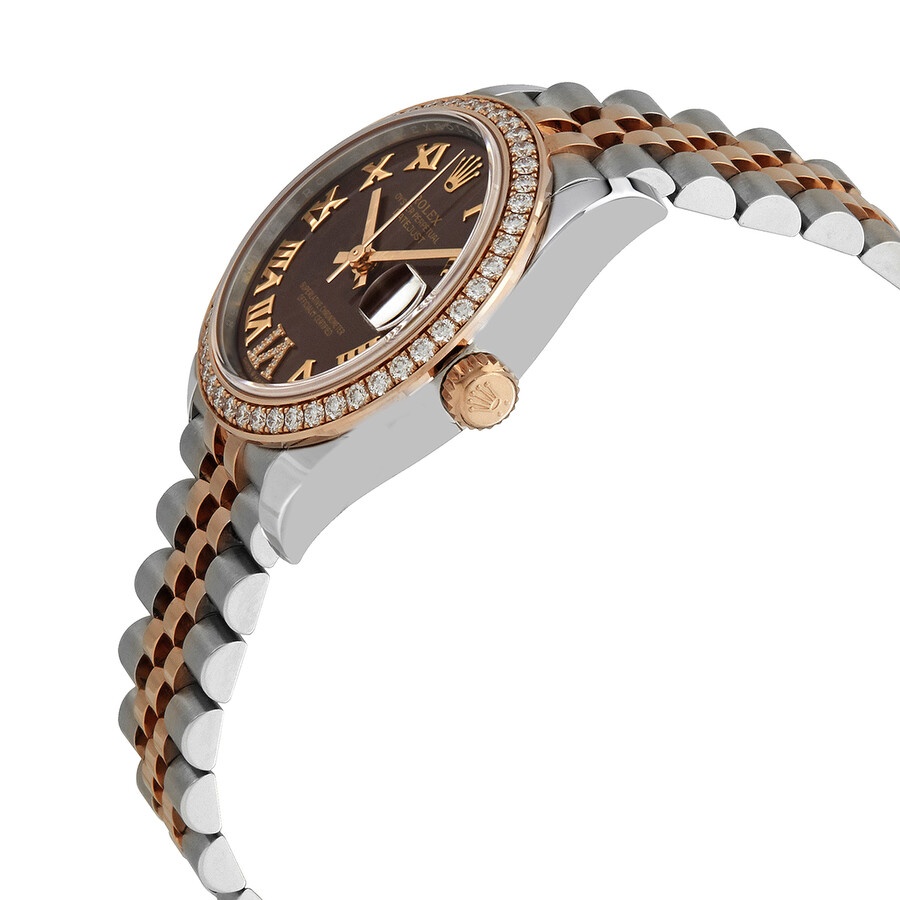Rolex Datejust Chocolate Roman Dial Automatic Ladies Steel and Everose Gold Jubilee Watch 278381CHRD - 2