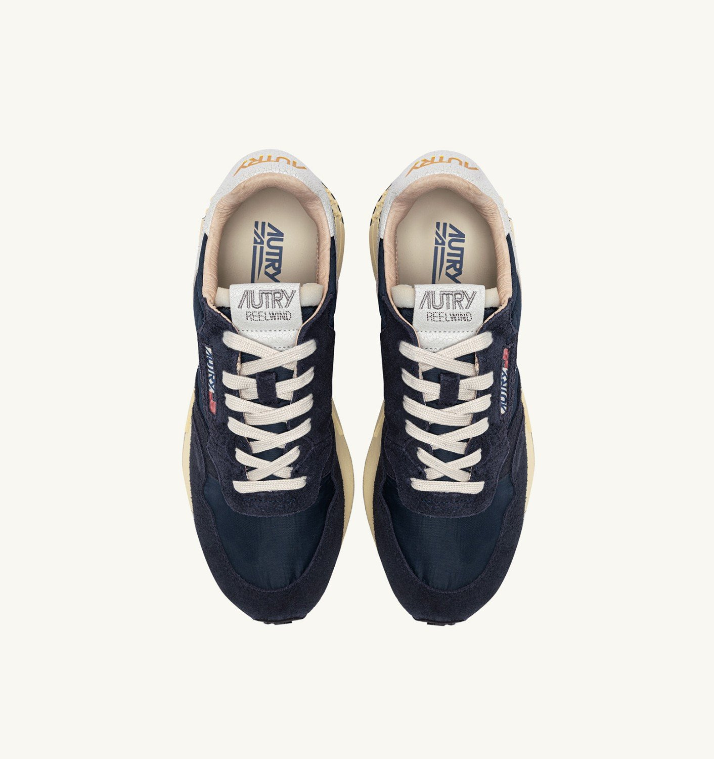 REELWIND LOW SNEAKERS IN NYLON AND SUEDE BLUE SPACE AND WHITE - 6