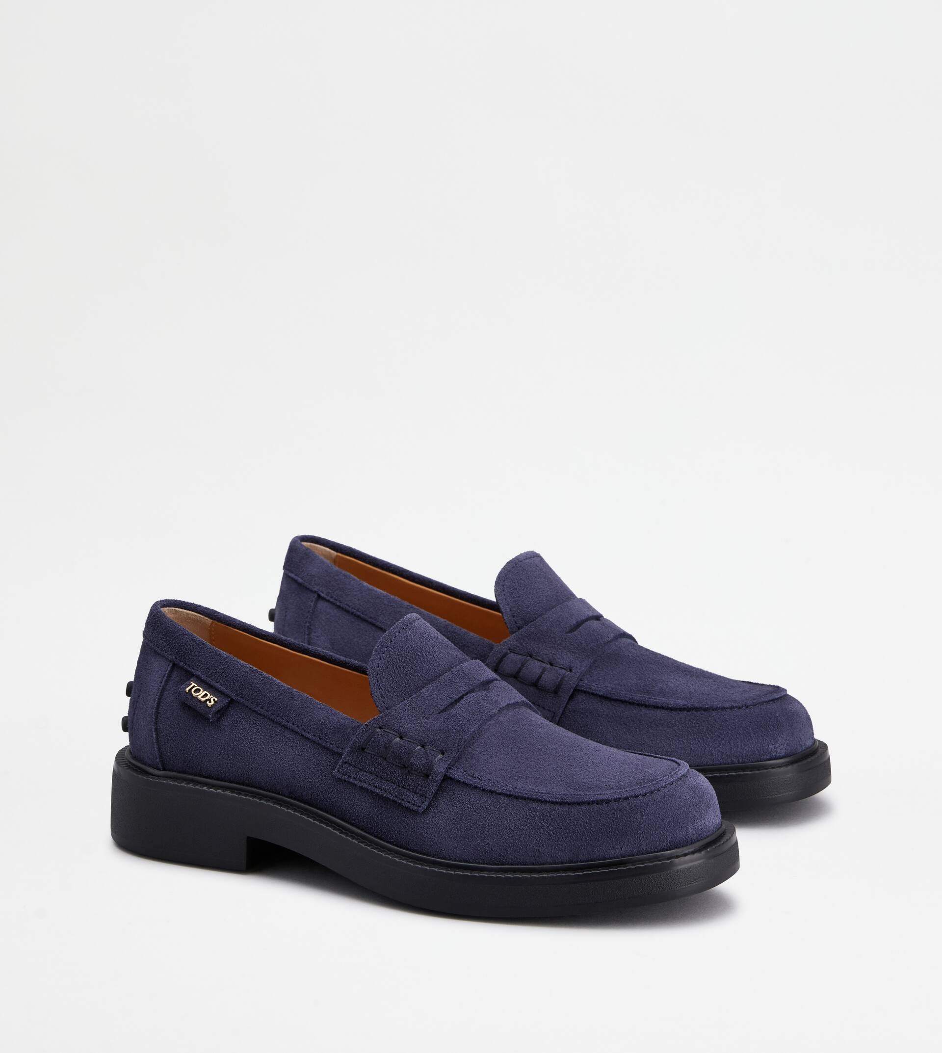 LOAFERS IN SUEDE - BLUE - 2