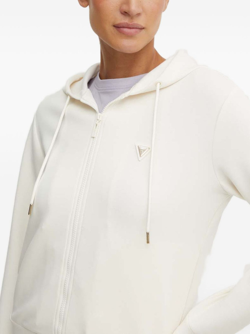 logo-plaque zip-up hoodie 4