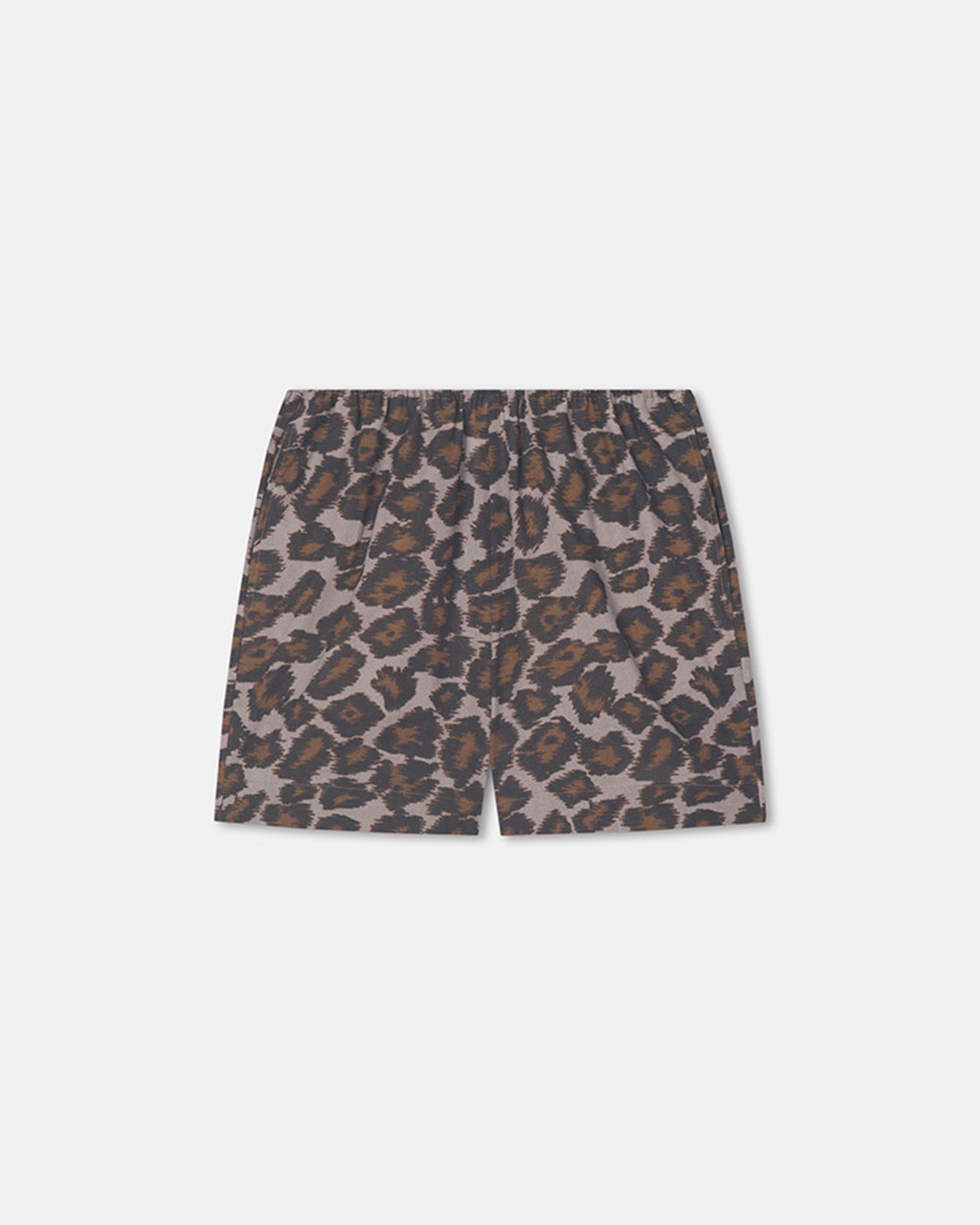 Printed Tailored Cotton Voile Shorts - 1