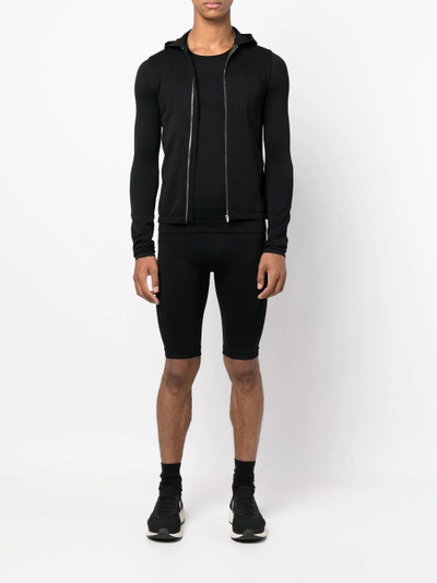 Rick Owens fitted zip-up hoodie outlook