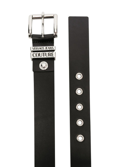 VERSACE JEANS COUTURE embroidered logo buckle belt  outlook