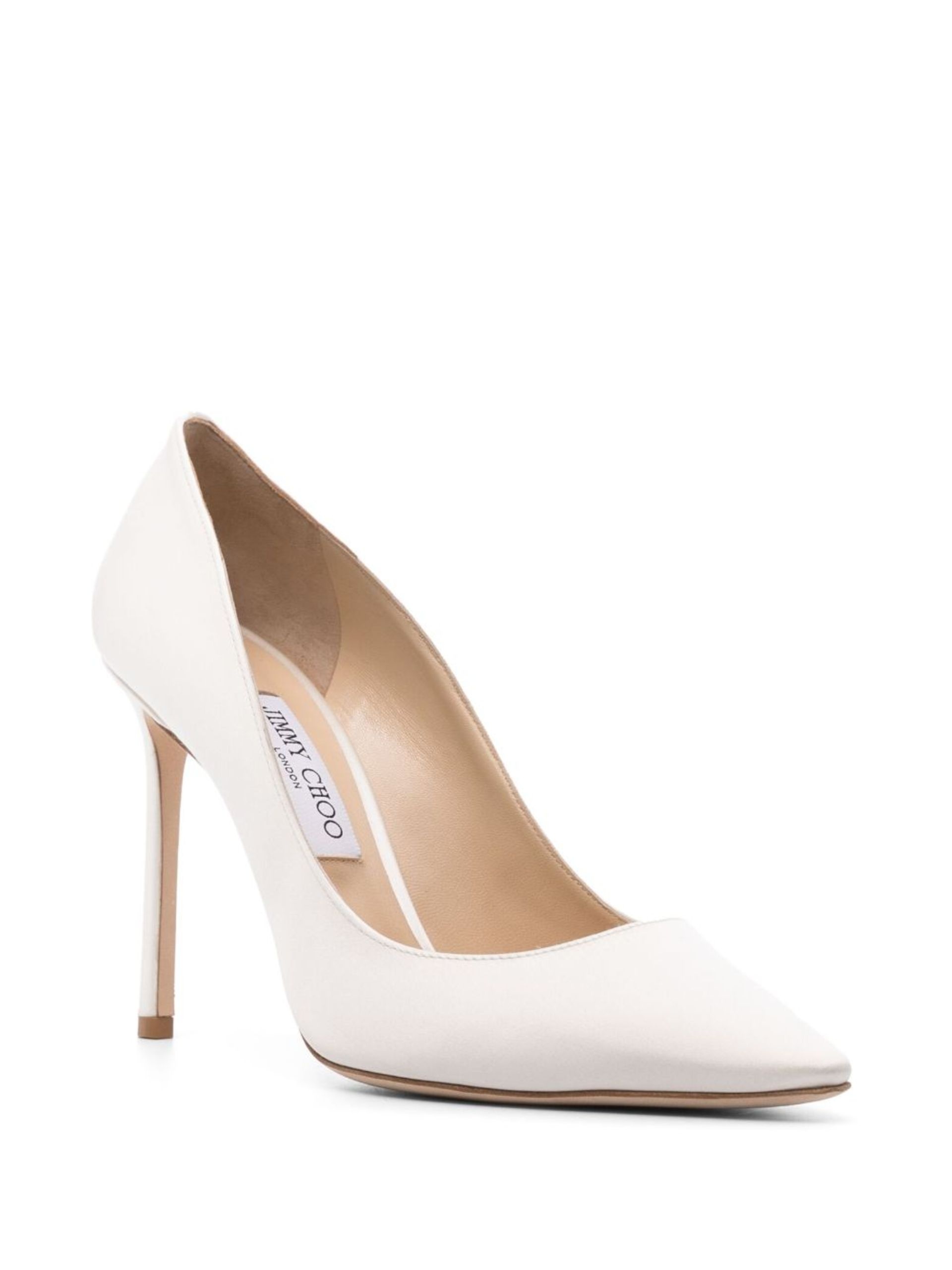 Neutral Romy 100 Satin Pumps - 2