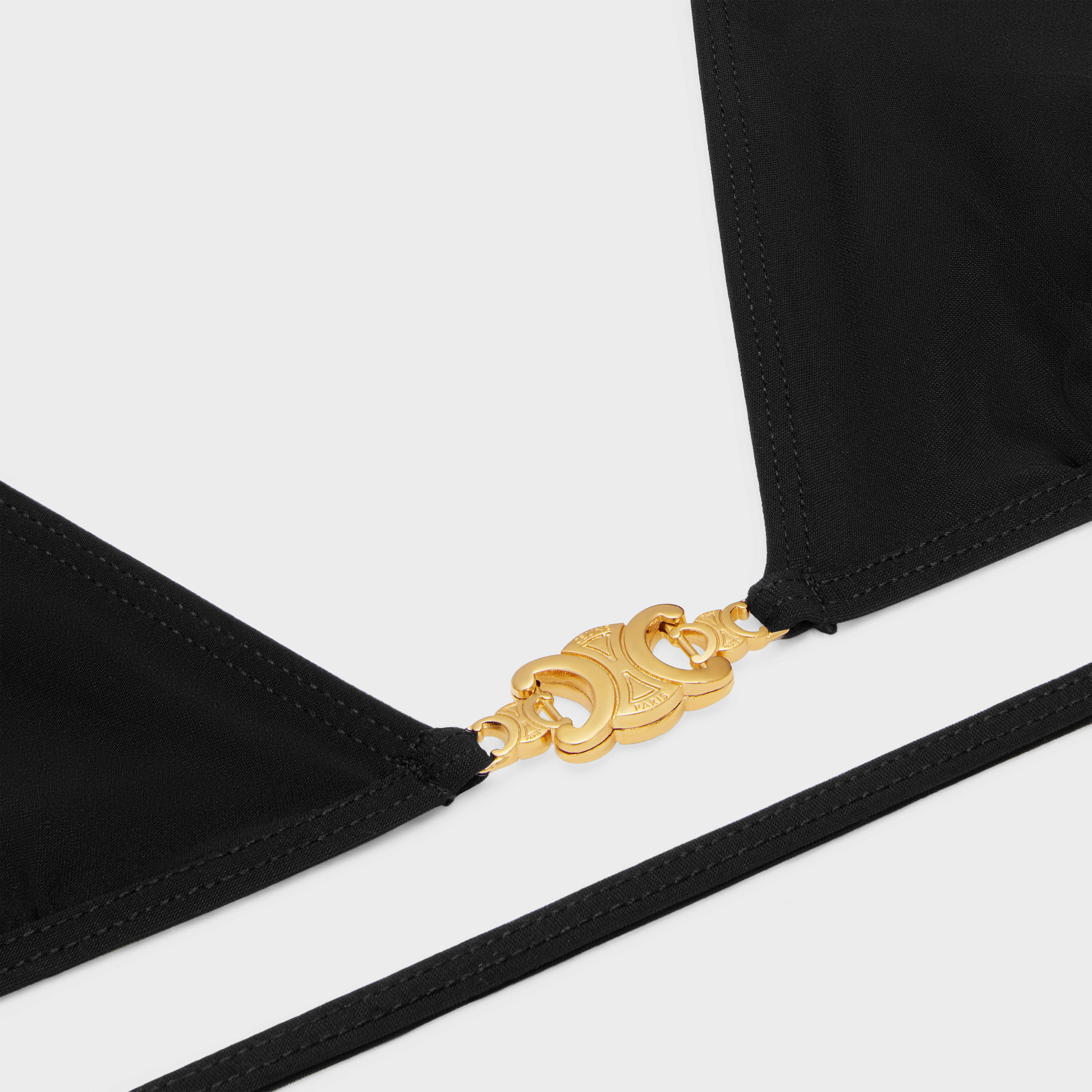 CELINE triomphe triangle top in matte jersey | REVERSIBLE