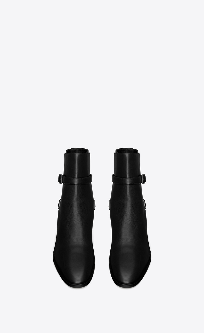 SAINT LAURENT dorian jodhpur in smooth leather outlook