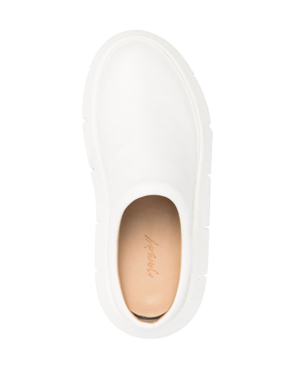 slip-on leather loafers - 4
