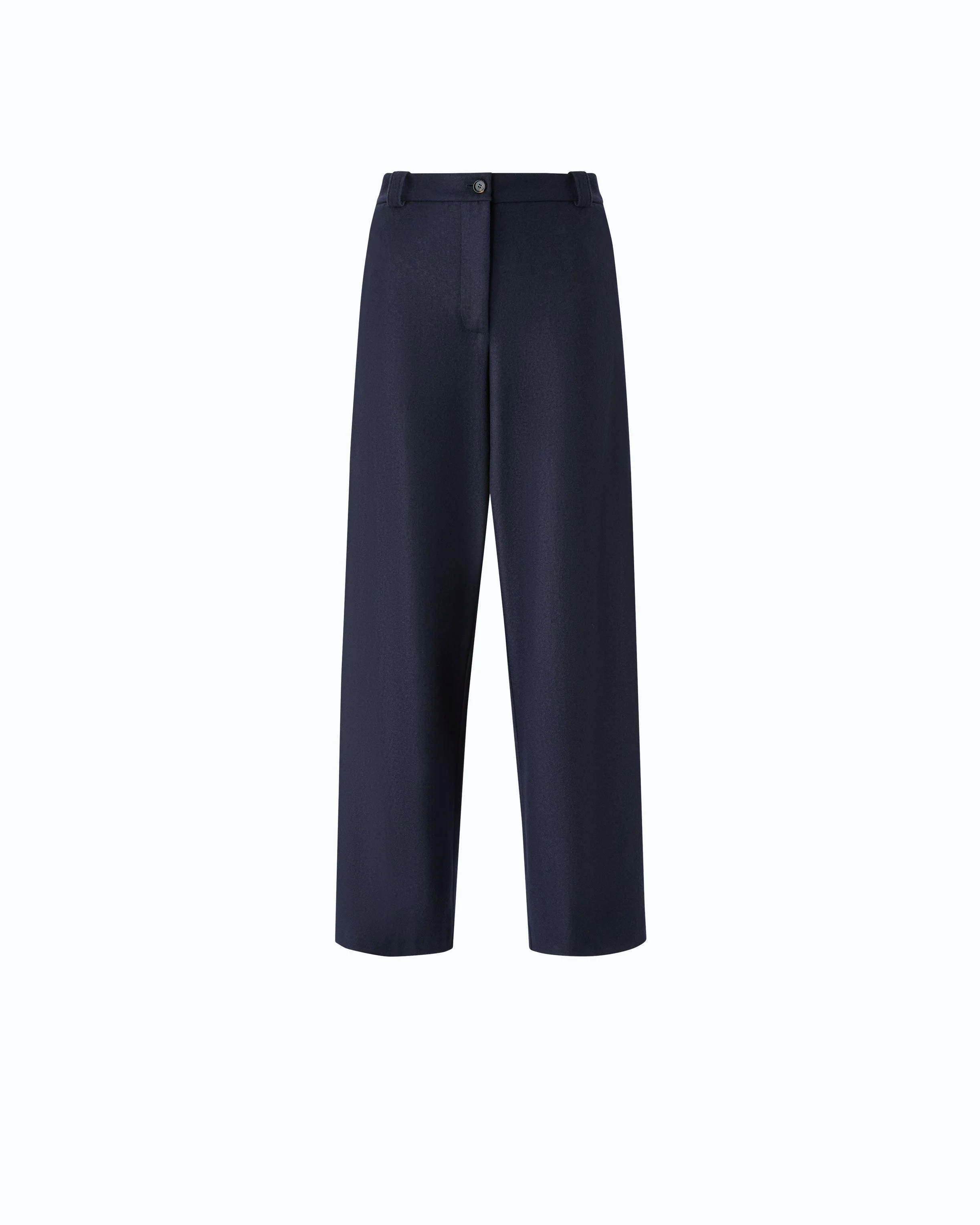WIDE-LEG JERSEY FLANNEL TROUSERS - 1