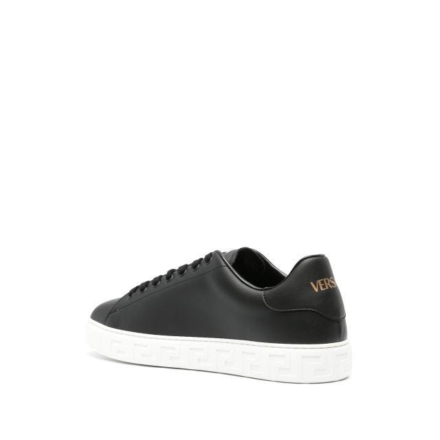 Greca faux-leather sneakers - 3