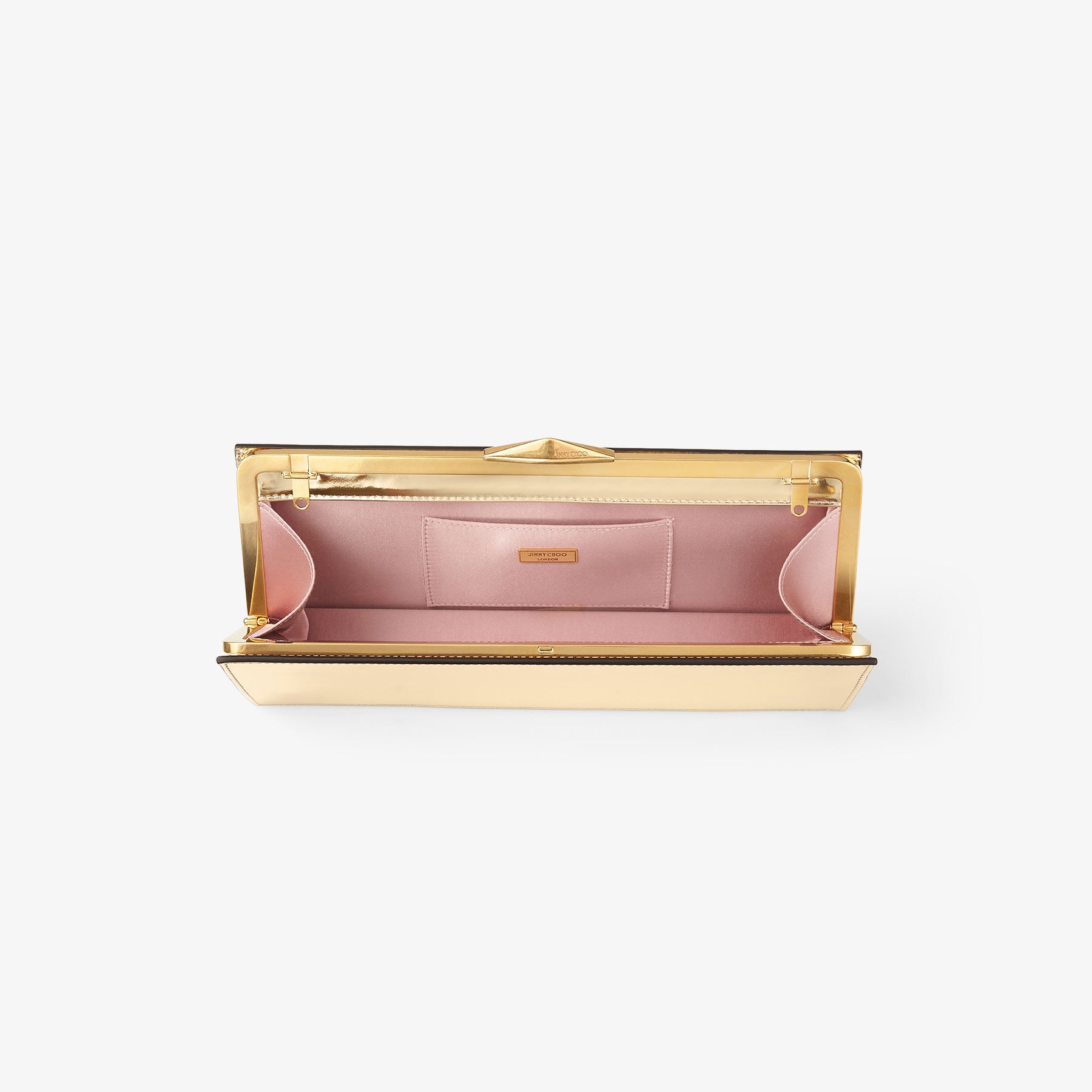 Diamond Cocktail
Gold Mirror Leather Clutch - 4