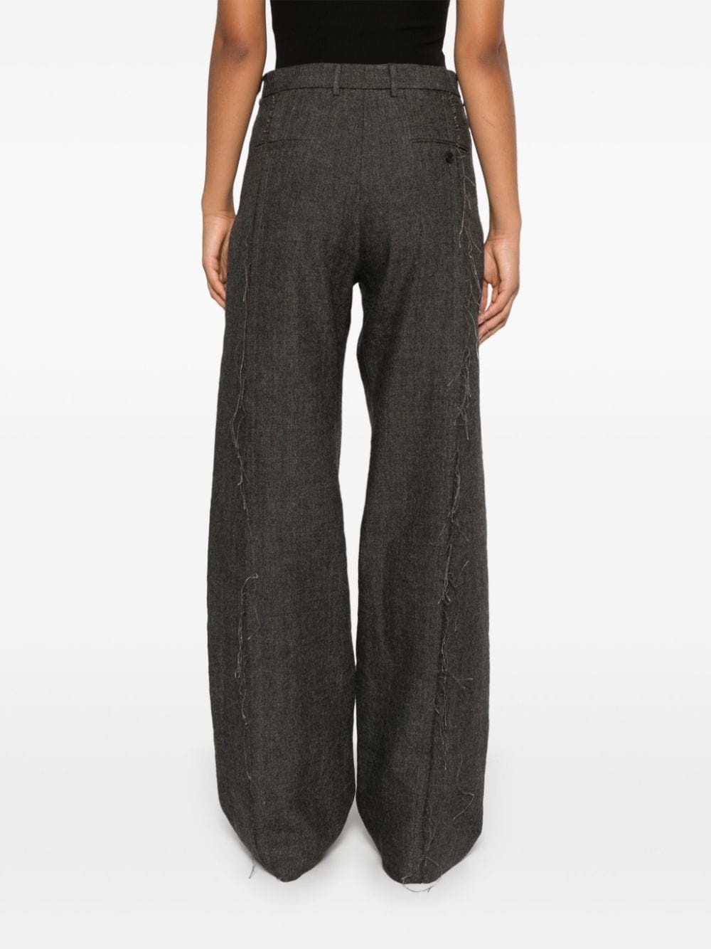 exposed seams trousers - 4