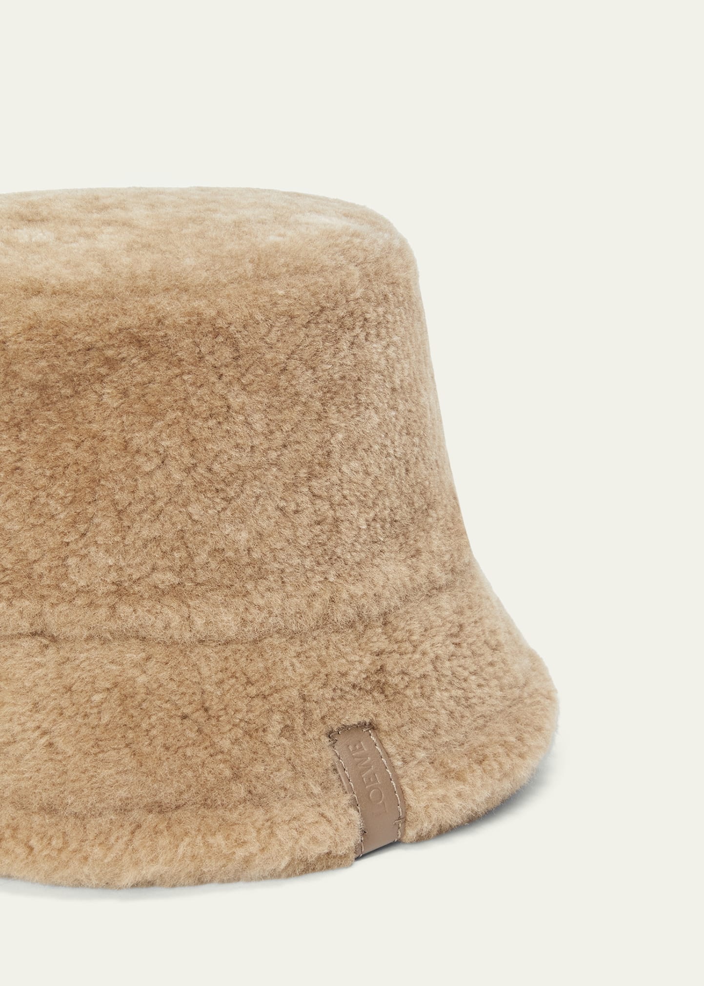 Sheep Shearling Fur Bucket Hat - 2