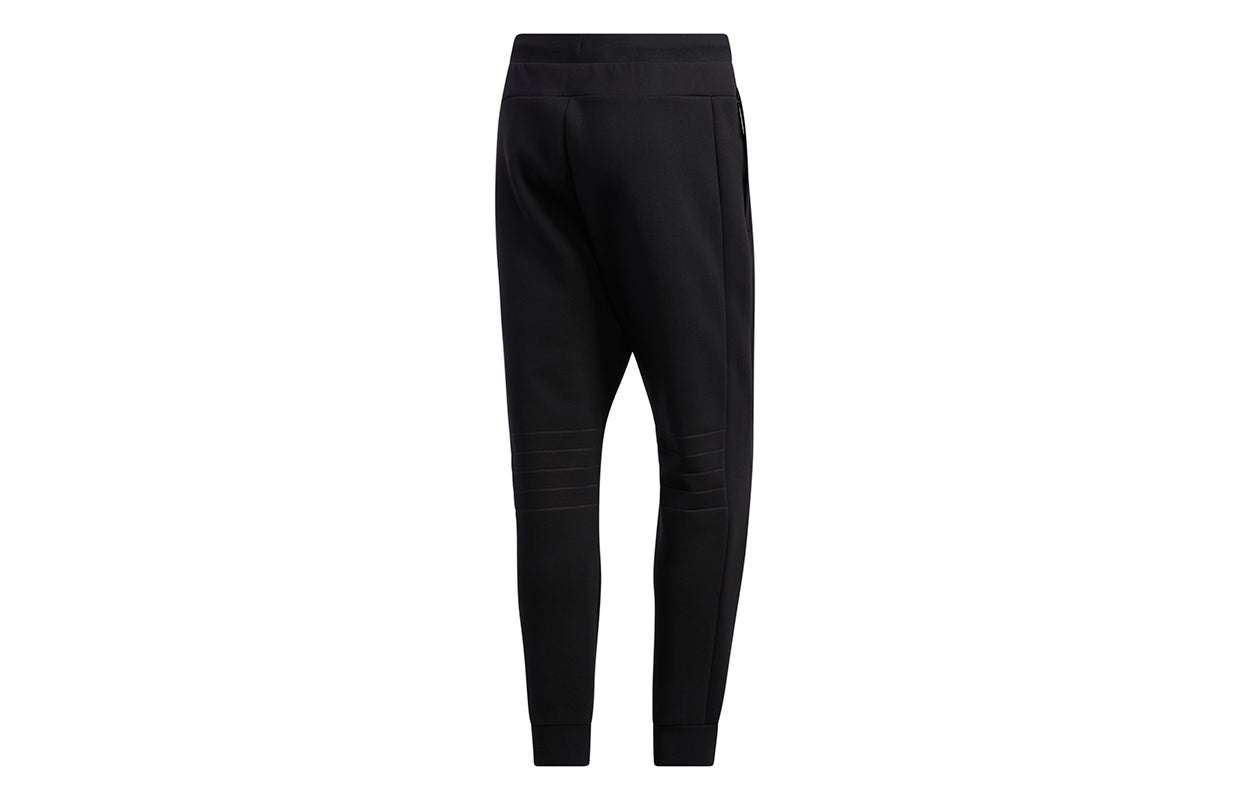 adidas Th Pnt Peach Solid Color Casual Cozy Bundle Feet Sports Pants Black GM4412 - 2