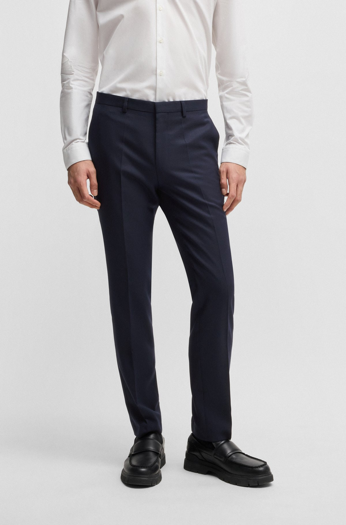 EXTRA-SLIM-FIT SUIT IN MICRO-PATTERNED DOBBY - 6