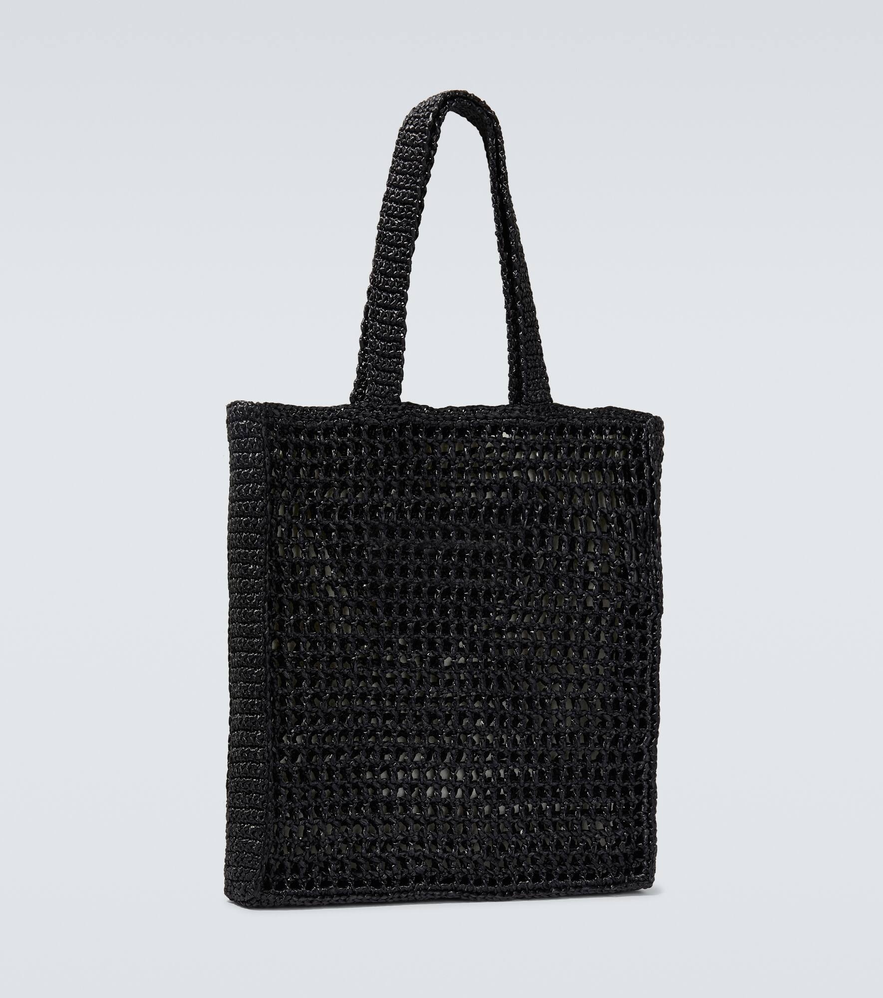 Logo crochet tote bag - 5