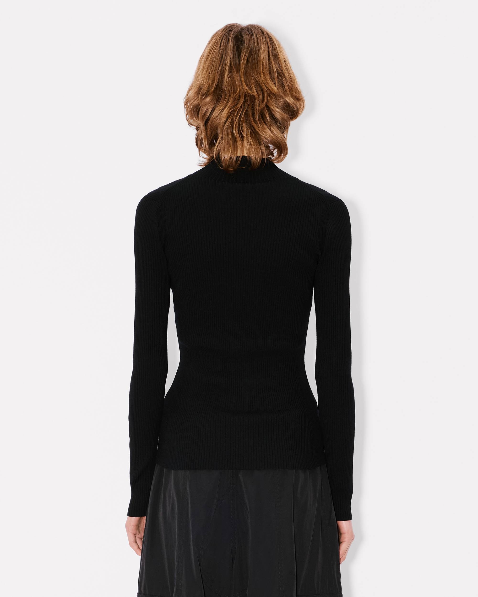 'Boke Flower 2.0' embroidered long sleeve rib top - 4
