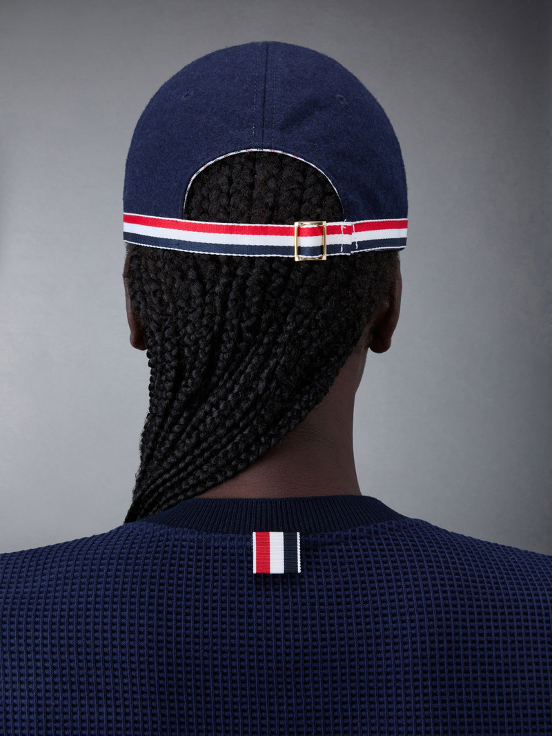 Wool Flannel Grosgrain Bow Baseball Cap 4