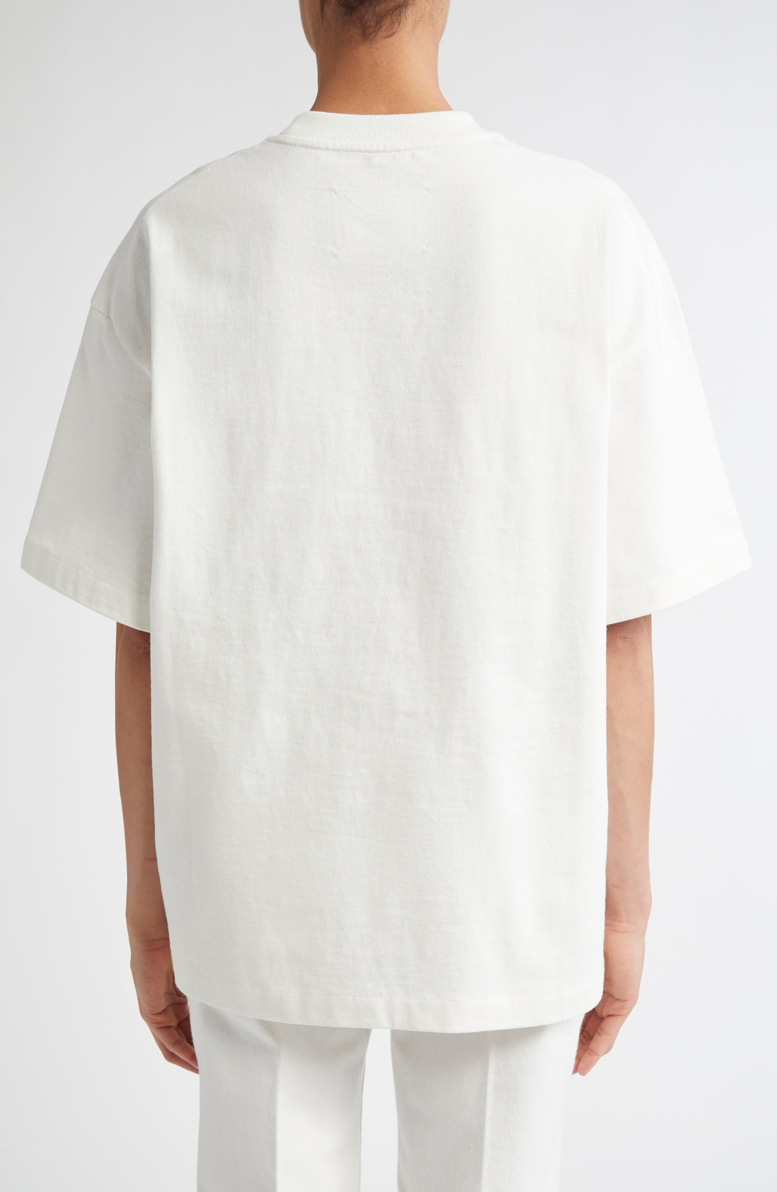 Jil Sander Boxy Logo Graphic T-Shirt in Porcelain at Nordstrom - 2