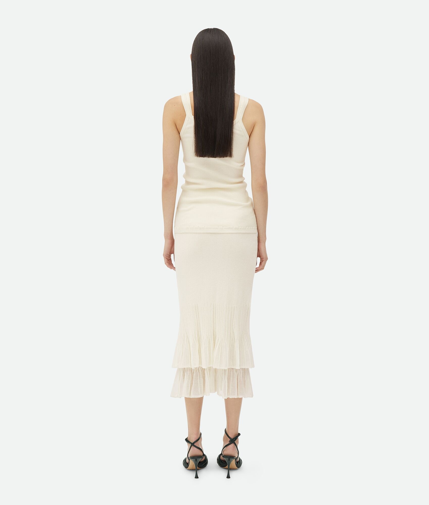 Two-In-One Light Cotton Midi Skirt - 3
