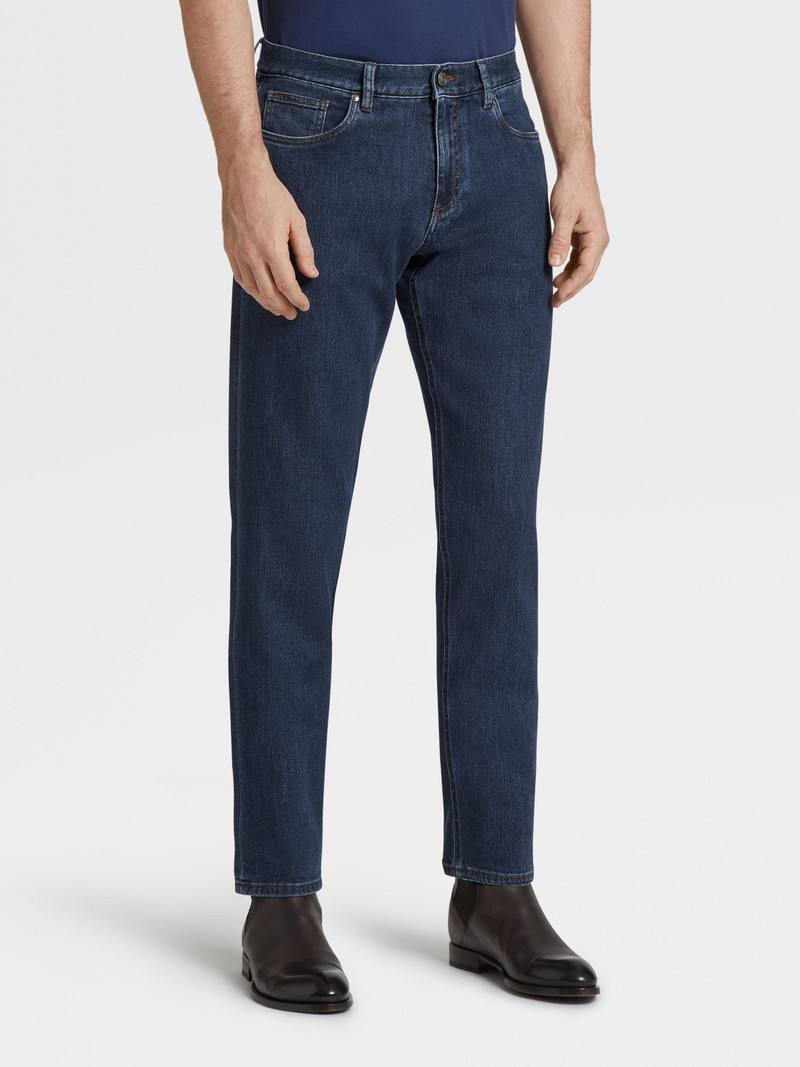 ZEGNA STRETCH COTTON 5-POCKET JEANS outlook